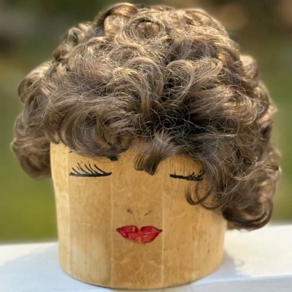 NEW Gabor Flexlite Wig Kanekalon Personal Fit Cap Short Curly Brown #10